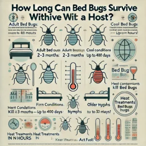 bed bugs infographics on their survival rate