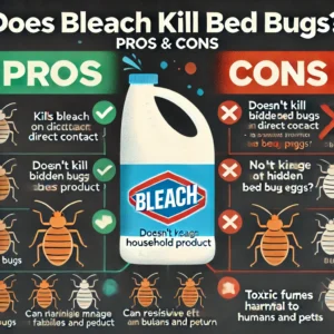 infographics on bleach and bed bugs