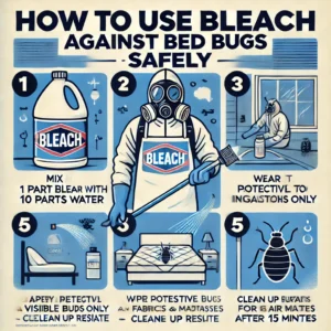 how to use bleach to get rid of bed bugs safely