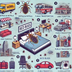 infographics common ways bed bugs are transmitted